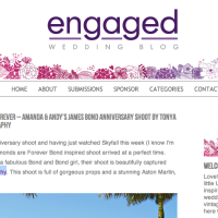 Bond Shoot Published on Engaged Wedding Blog!